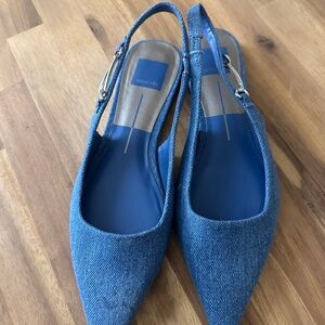 Dolce Vita Denim Blue Slingback Flats
